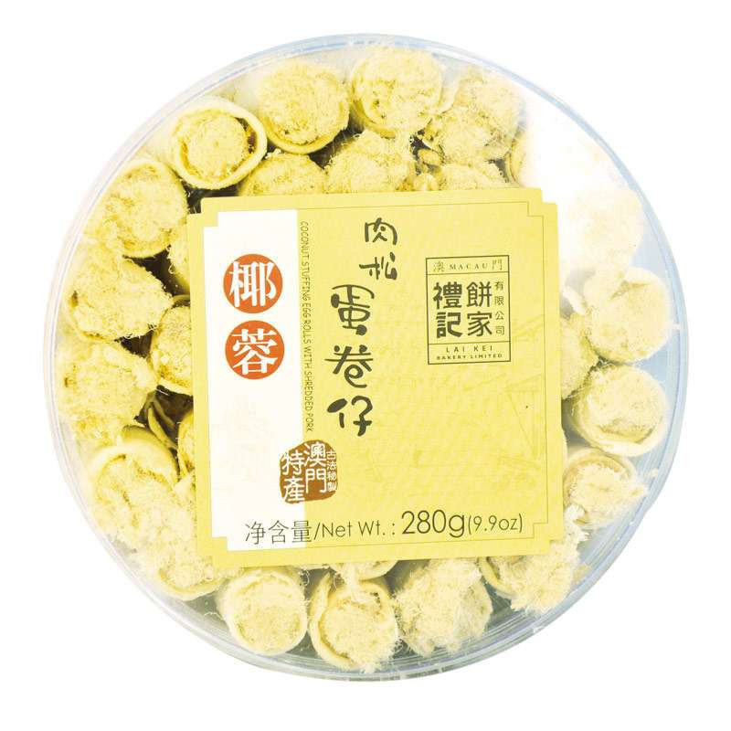 澳门椰蓉肉松蛋卷仔280g