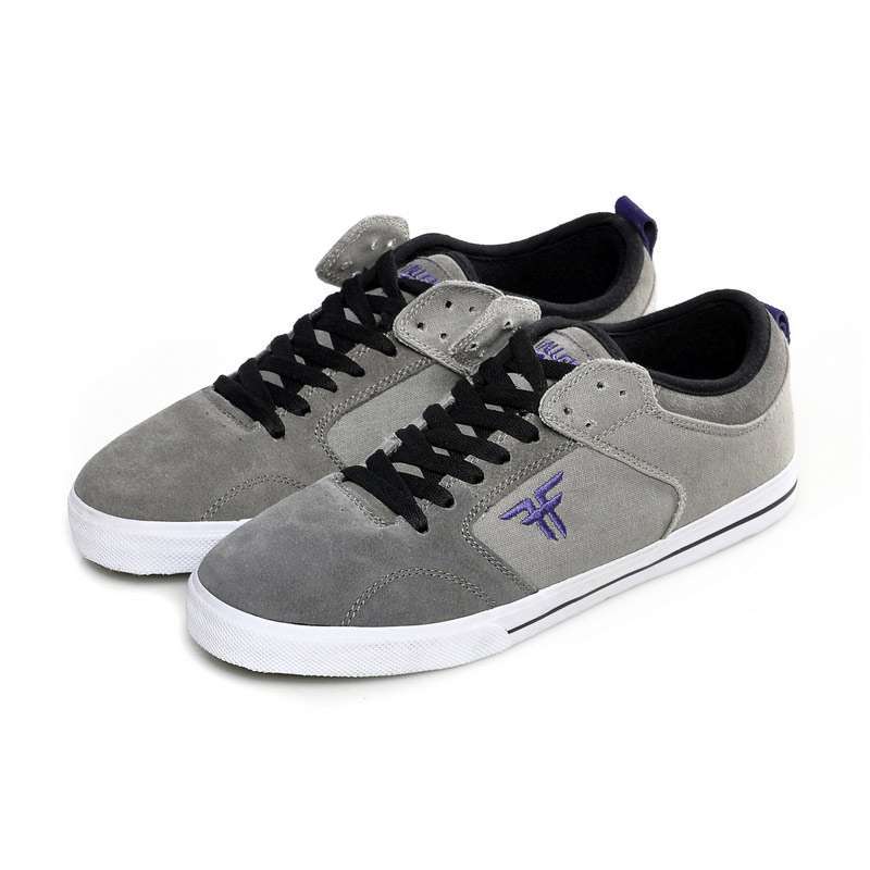 Fallen烈马S12木炭灰紫板鞋41070050-6（炭灰-紫）_41