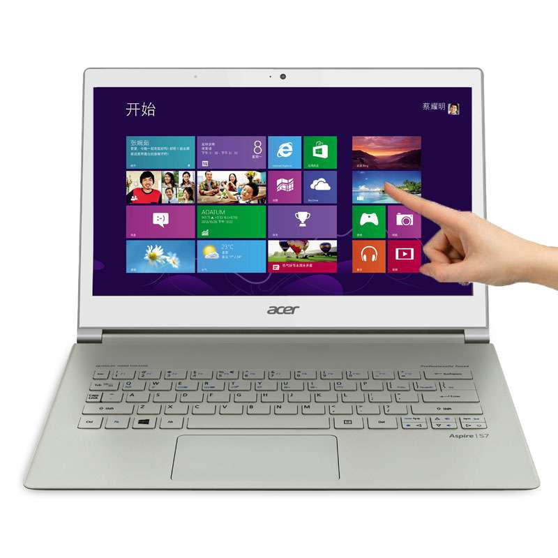 宏碁(Acer) S7-391 13.3英寸 超极本(I7-3537U 4G 256G 共享系统内存 集显 Win8 白色)