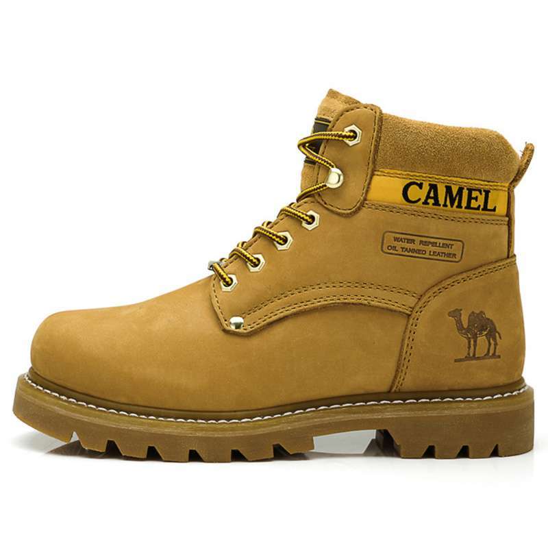 camel/骆驼男休闲马丁靴82129600金黄色44高清实拍图