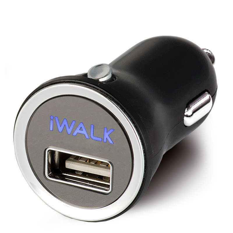 iWALK 车载充电器 苹果认证 单USB接口MINI CCD001 黑色