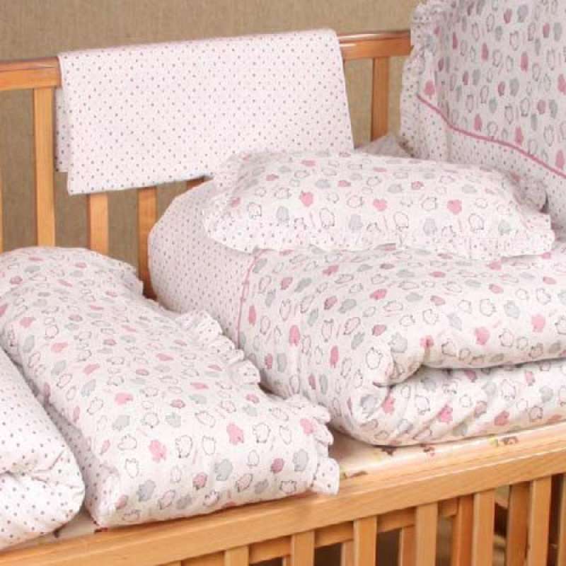 麻博士140*70婴儿全棉床品12件套/婴儿棉被子/床单床靠/床套米黄色