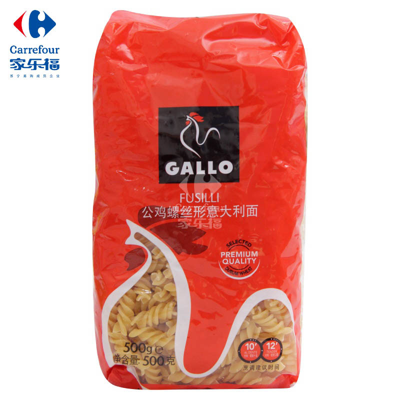 公鸡螺丝形 面500g