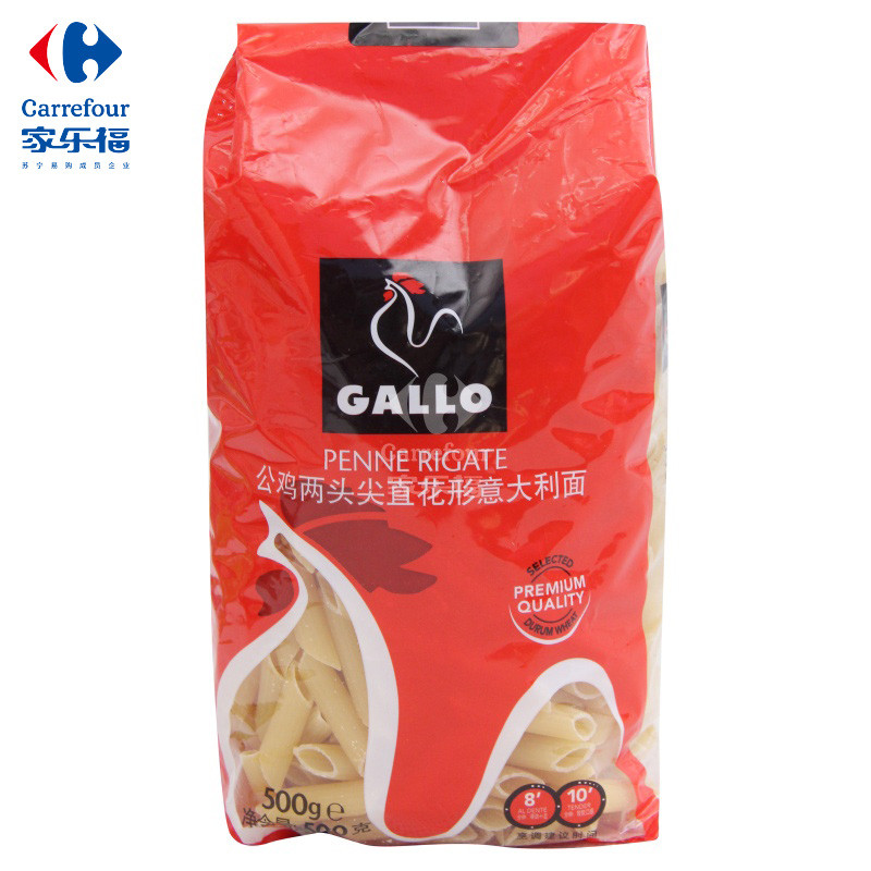 公鸡两头尖直花形 面500g