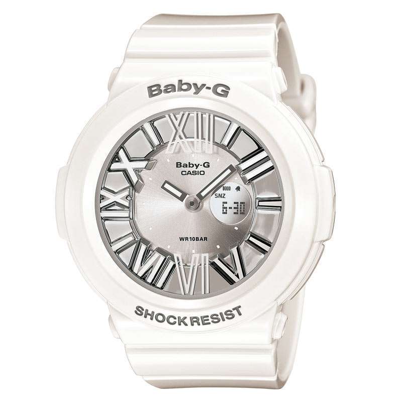卡西欧CASIO手表BABY-G系列户外动运霓虹双显女表BGA-160-7B1