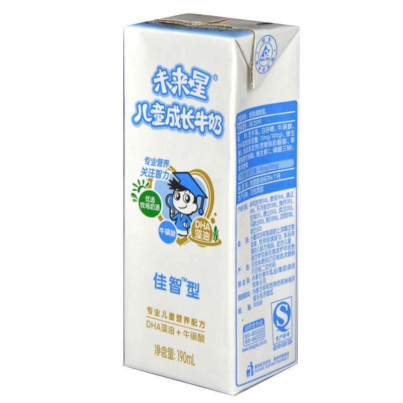 蒙牛未來星兒童成長牛奶佳智型190ml*12盒