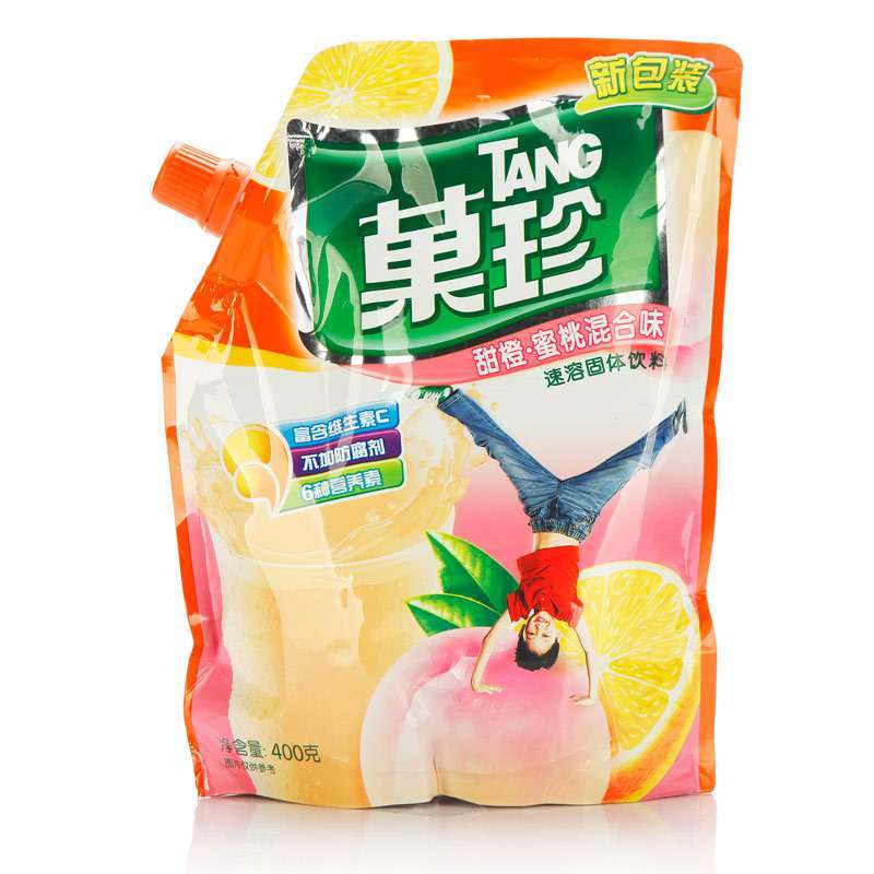果珍-壶嘴装-甜橙蜜桃混合-400g
