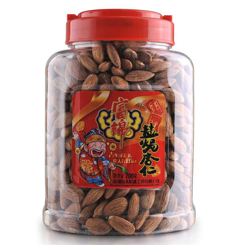 富锦盐焗巴旦木(罐装）618g