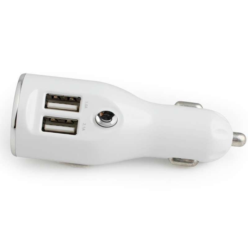 爱沃可(iWALK)CCD002双USB接口车载充电器白色