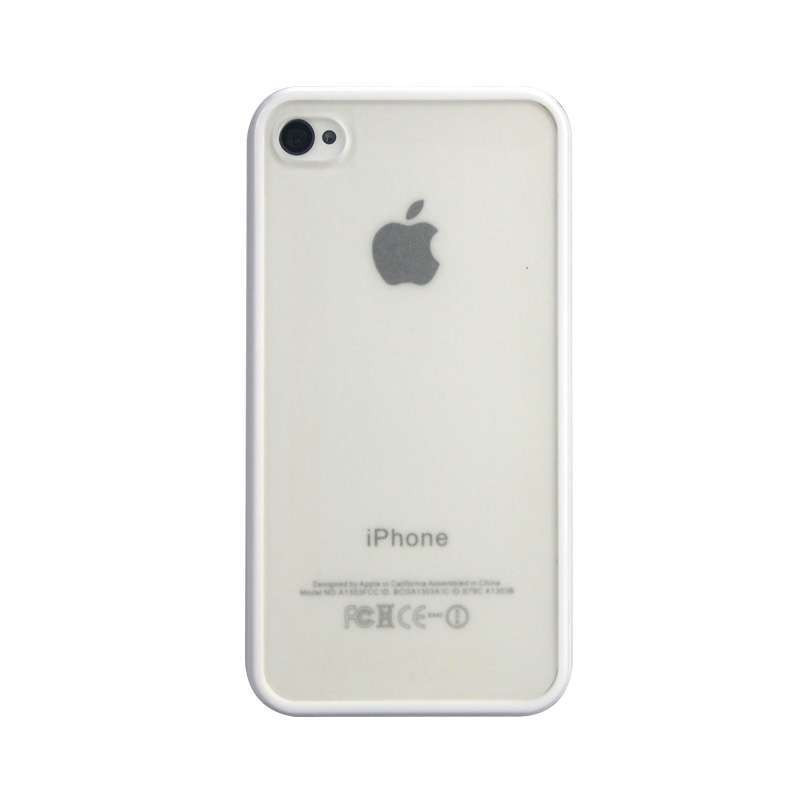 Carryingmate Iphone4 双色TPU+PC手机壳（白色）