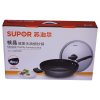 苏泊尔（Supor）PC32Q3 核晶健康不粘炒锅电磁炉明火通用 不锈钢盖 32CM