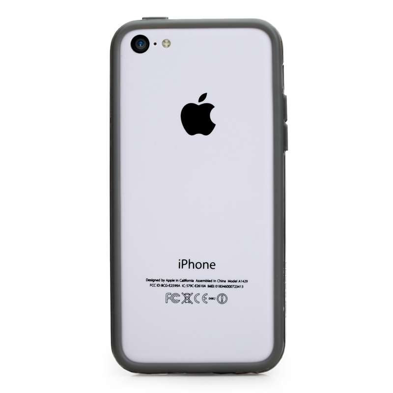 X-DORIA苹果iPhone 5C莹彩边框保护套炫酷灰