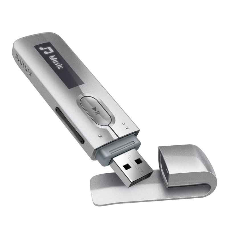 飞利浦(PHILIPS) SA5MXX04KFC MP3播放器 直插式录音笔U盘 银色