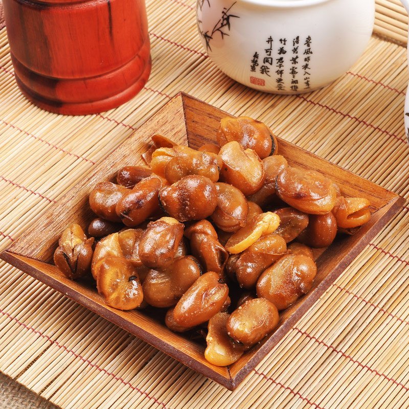 【果记】牛汁兰花豆200g 豆食品休闲零食特产坚果炒货特产牛肉味