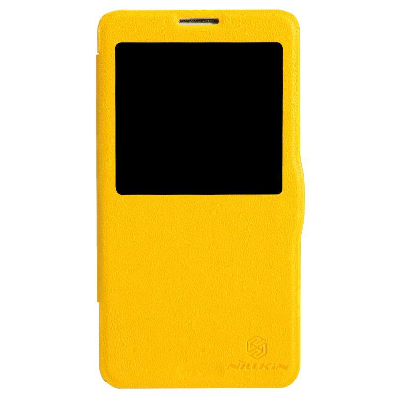NILLKIN三星note3/N9006鲜果皮套黄色
