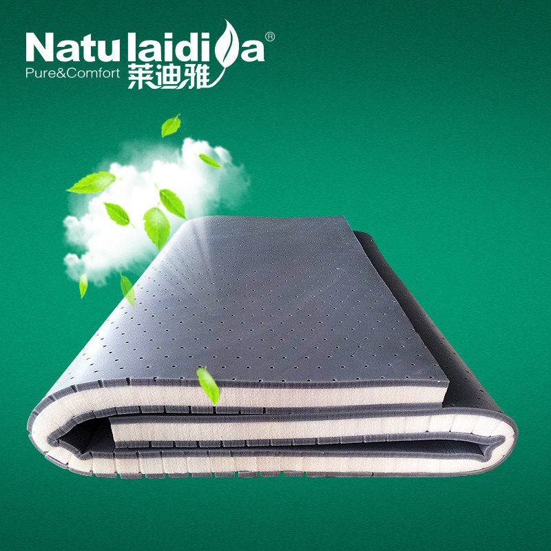 莱迪雅18cm厚竹炭天然乳胶床垫 可定制 白色 1.8*2.0m