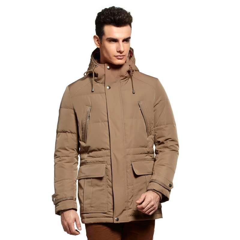 波司登羽绒服13新款正品男连帽加厚中长款B1301099