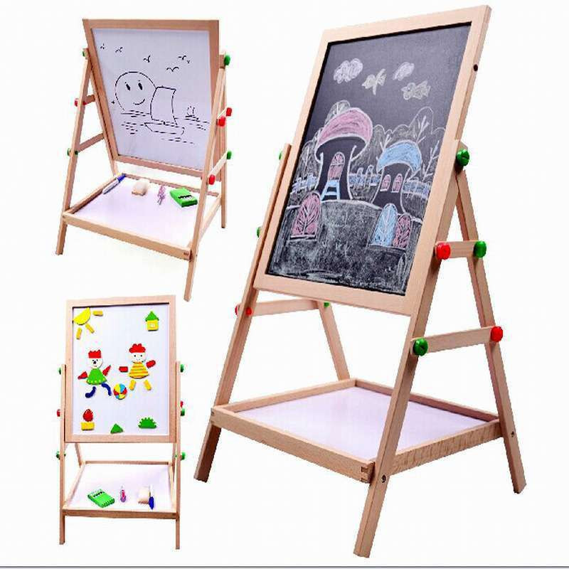 智乐美升降榉木儿童画板xy129高清实拍图