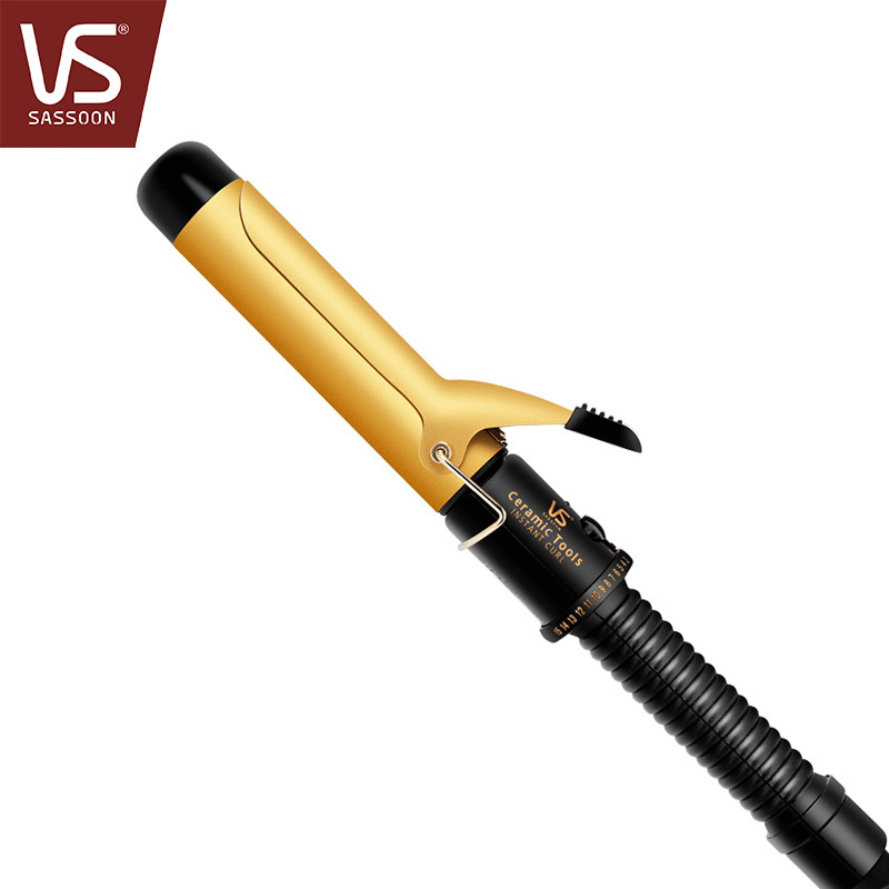 沙宣（VS SASSOON）卷发棒 VSCD82CCN 黄金陶瓷温控 32mm大卷 梨花头发型 卷发器 干发适用