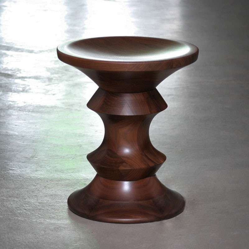 霍客森 Eames stool 伊姆斯茶几实木角几边几 经典木凳 胡桃木桌 C款