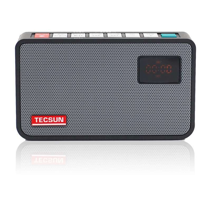 德生(Tecsun) ICR-100 广播录音机/数码音频播放器 插卡收音机 小音箱 （黑色）