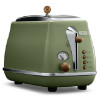 德龙(DeLonghi) CTO2003（橄榄绿）家用复古系列多士炉 全自动烤面包机 早餐烤吐司机 配防尘盖 2片式