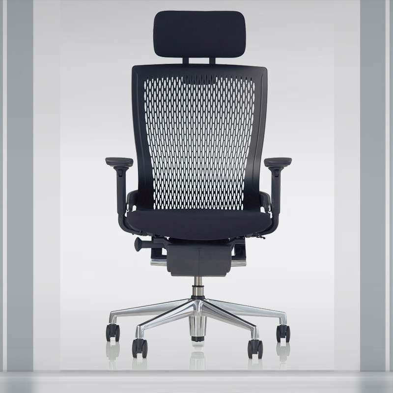 leadshine PULSE 日本进口 电脑椅 高背椅办公椅子 黑色带头枕