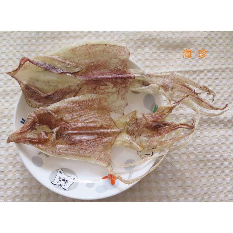 海珍 廣東潮汕海鮮特產 本港新鮮魷魚乾(大號) 500g/袋