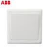 ABB开关面板86型墙壁开关插座正品德逸雅白一开三控中途开关AE119