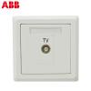 ABB开关插座面板abb德逸雅白弱电86型有线电视面板插座正品AE301
