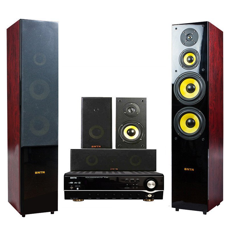 奔腾 (BNTN) AV9000功放+加州2号 套装5.1影院 木箱影院 USB 家用音响