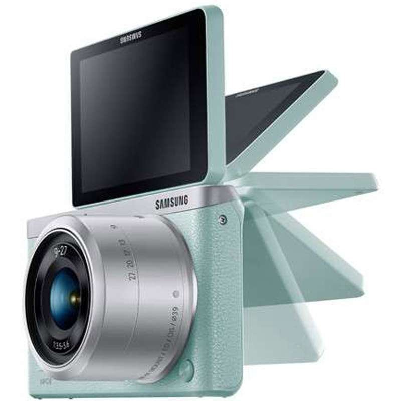 三星(SAMSUNG) NX MINI 微型单电 绿色 （9-27MM） 16G卡