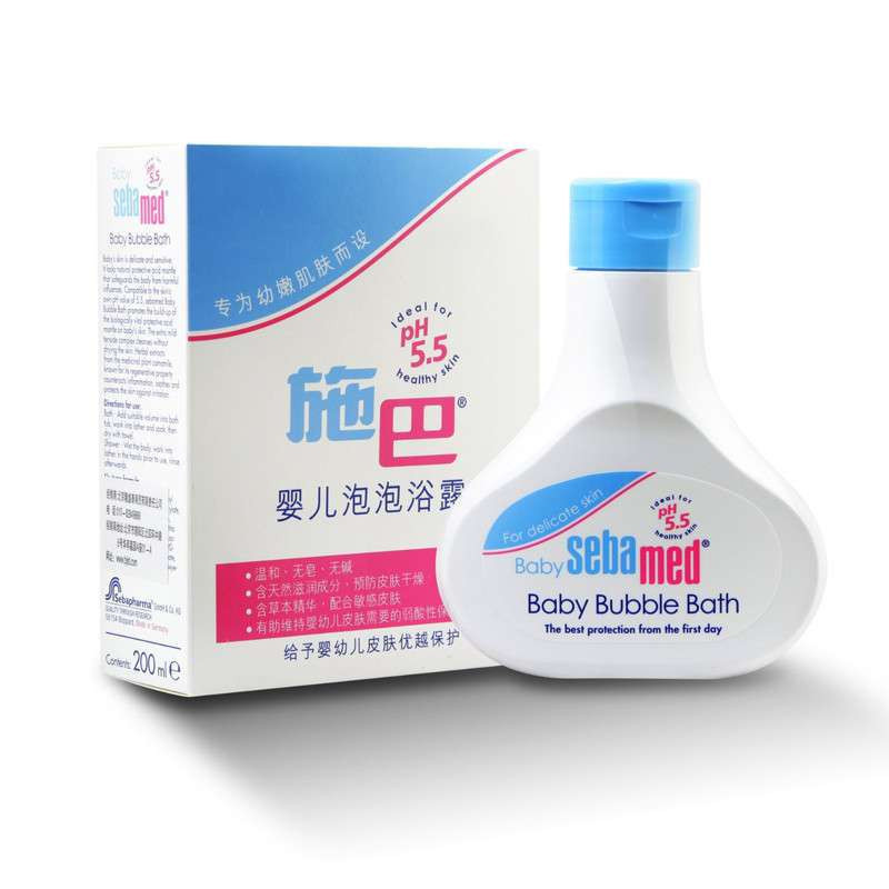 sebamed 德国施巴婴儿泡泡浴露200mL 宝宝沐浴露