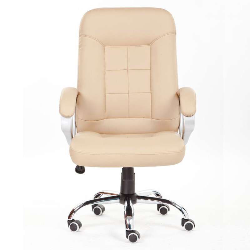 择木宜居 电脑椅子 可旋转可后仰转椅 老板椅 椅子 尼龙米黄色