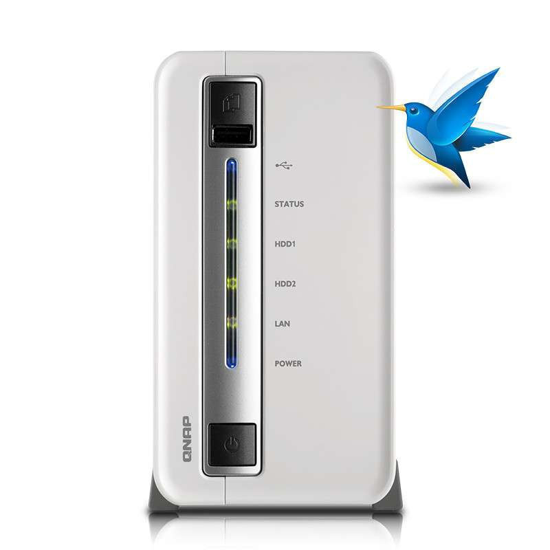 威联通(QNAP)TS-212P（迅雷版） NAS两盘位网络存储