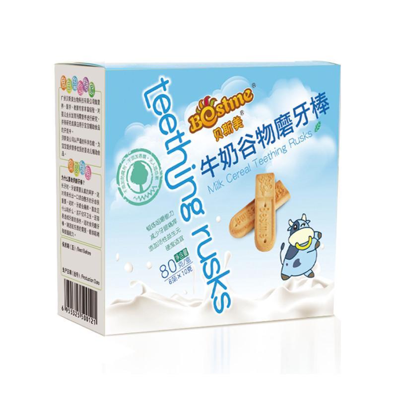 贝斯美牛奶谷物磨牙棒80g
