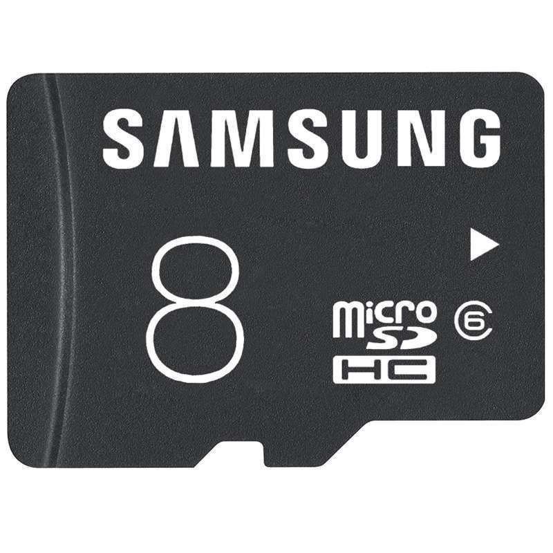 三星(SAMSUNG) MicroSD手机内存卡 TF存储卡 8G(CLASS6 24MB/s) 标准版(Standard)