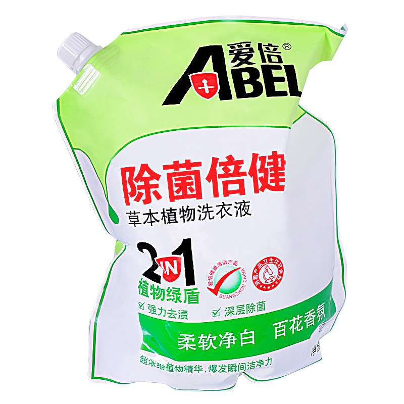 爱倍 除菌倍健草本植物洗衣液[百花香氛]袋装 2L