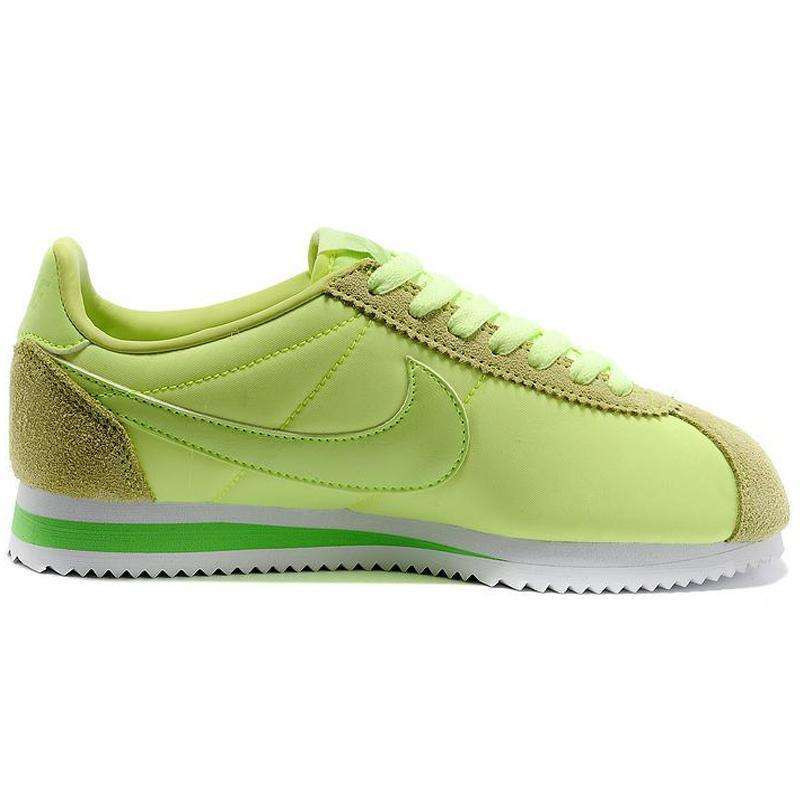 NIKE耐克正品女鞋 cortez阿甘鞋 轻质跑步鞋457226-502 苹果绿白 38码