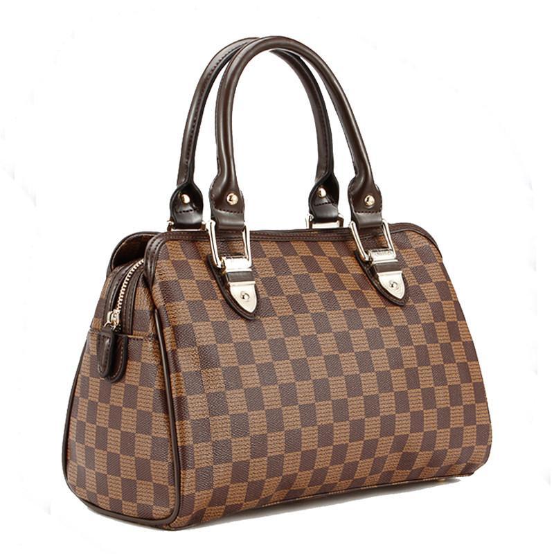 意大利oimei 2015新款潮流时尚手提包女欧美手提包包女包 2598 啡格