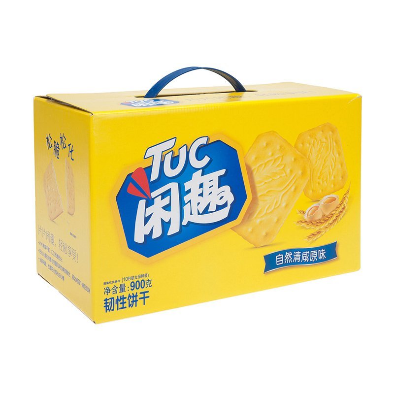 闲趣 韧性饼干(自然清咸原味) 900g