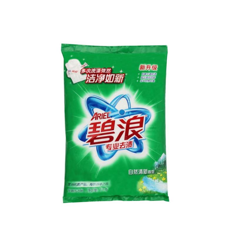 碧浪专业去渍无磷洗衣粉自然清新1kg