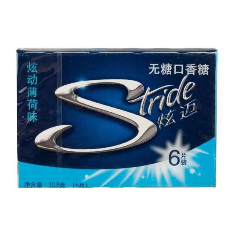 炫迈Stride无糖口香糖(炫动薄荷味)6片10.8g
