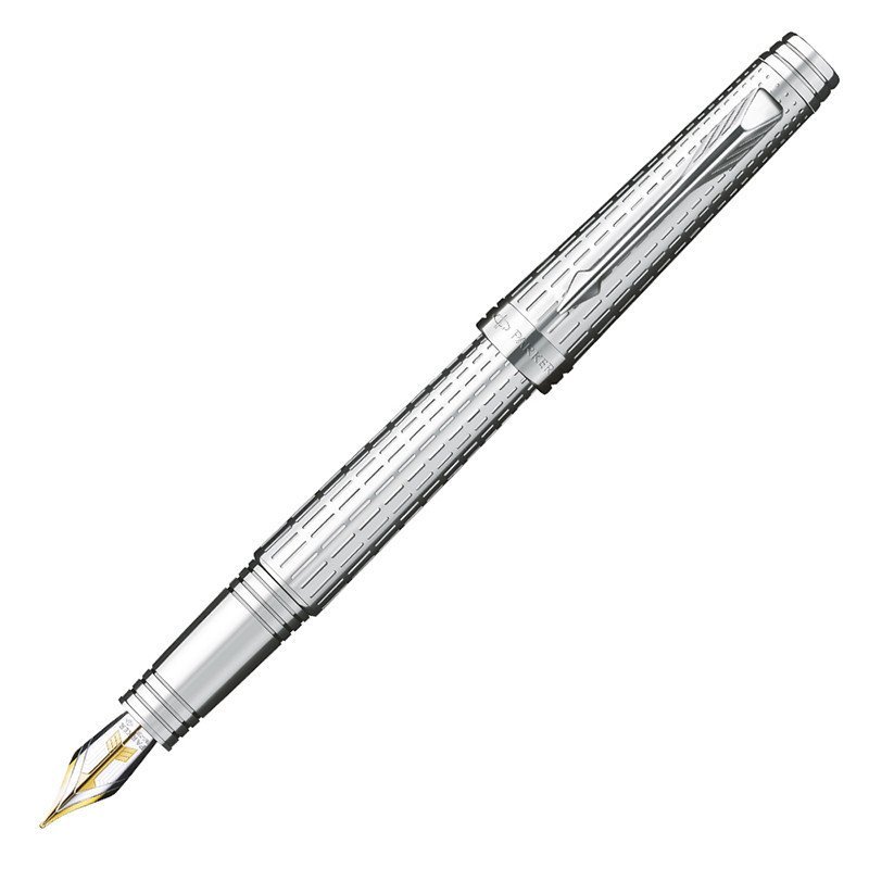 PARKER/派克 首席镀银白夹钢笔 墨水笔