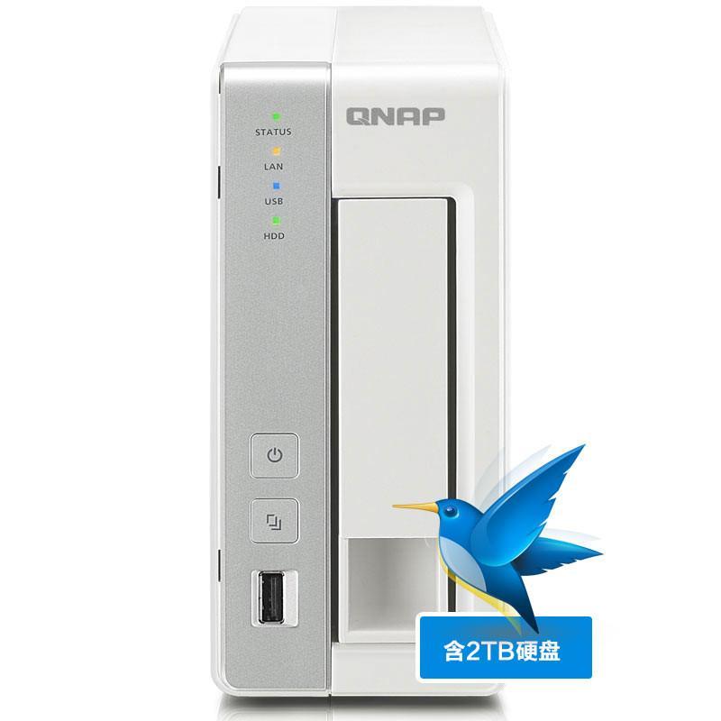 威联通(QNAP) TS-120（迅雷版）含2T硬盘 NAS单盘位网络存储