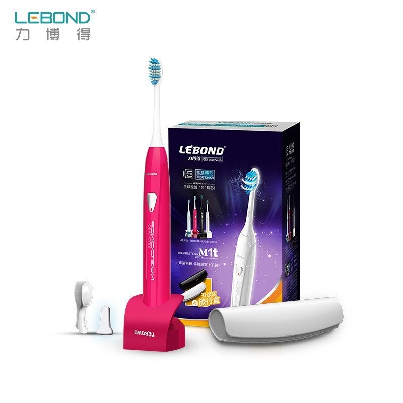 力博得（Lebond）M1声波电动牙刷（蔷薇红）升级版