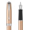 PARKER/派克 卓尔玫瑰金色墨水笔 钢笔