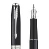 PARKER/派克 卓尔纯黑丽雅白夹墨水笔 钢笔