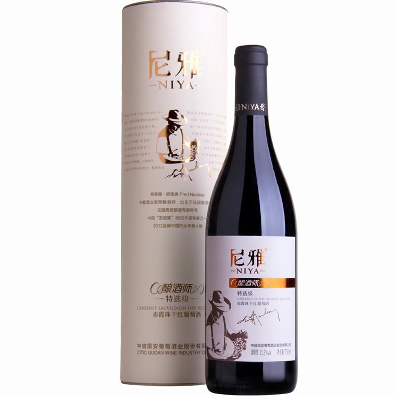 尼雅酿酒师特选级赤霞珠干红葡萄酒750m l