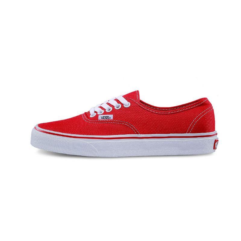 VANS/万斯 经典款 帆布滑板鞋 男鞋女鞋 休闲情侣鞋 红色 41码